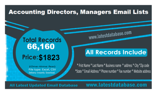 Accounting Directors email lists