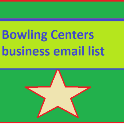 Bowling Centers business email list