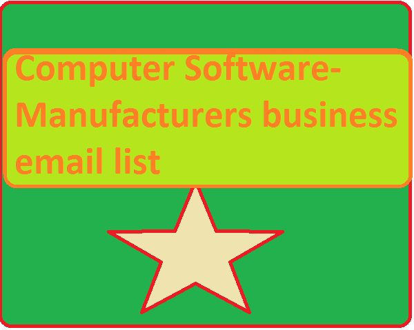 Computer Software-Manufacturers business email list