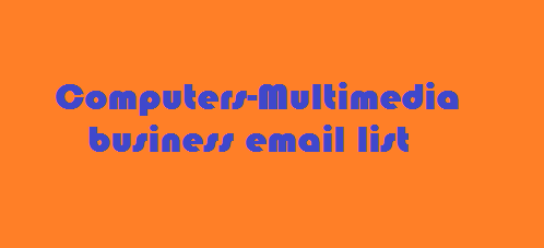 Computers-Multimedia business email list