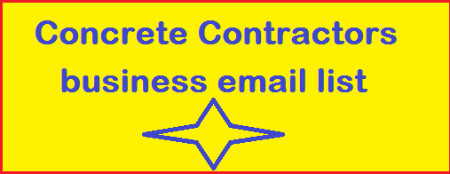 Concrete Contractors business email list