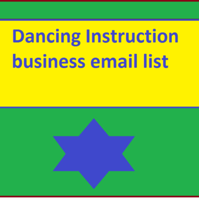 Dancing Instruction business email list