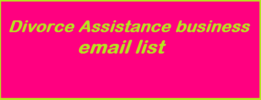 Divorce Assistance business email list