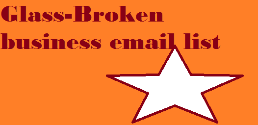 Glass-Broken business email list