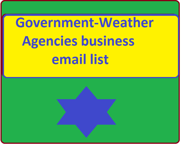 Government-Weather Agencies business email list