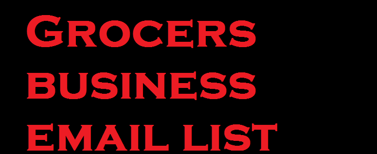 Grocers business email list