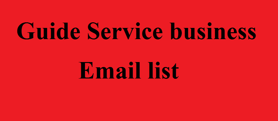 Guide Service business email list