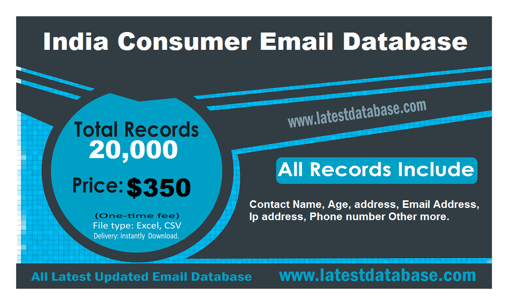 India Consumer Email Database