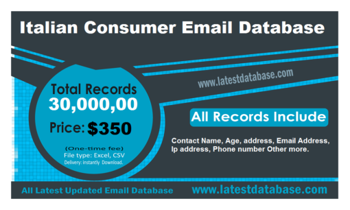 Italian Consumer Email Database