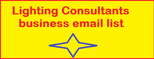 Lighting Consultants business email list