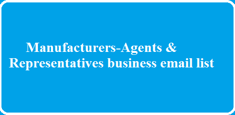 Manufacturers-Agents & Representatives business email list