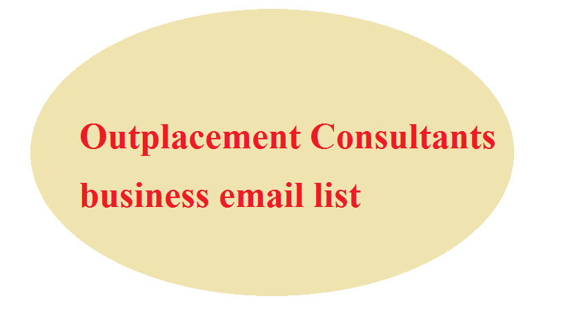 Outplacement Consultants business email list