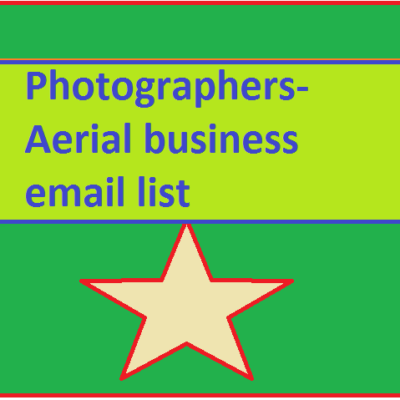 Photographers-Aerial business email list