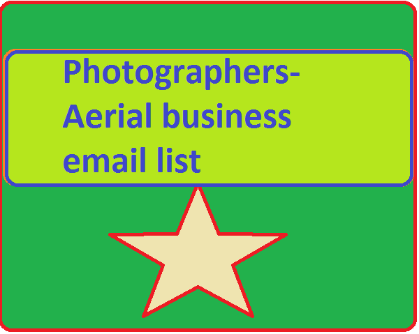 Photographers-Aerial business email list