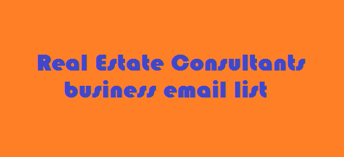 Real Estate Consultants business email list