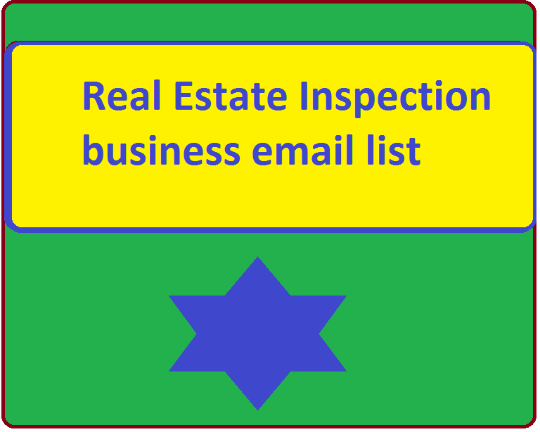 Real Estate Inspection business email list