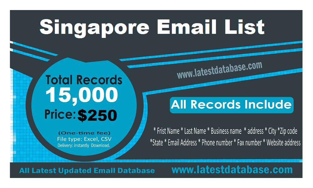 Singapore Business Email Database List