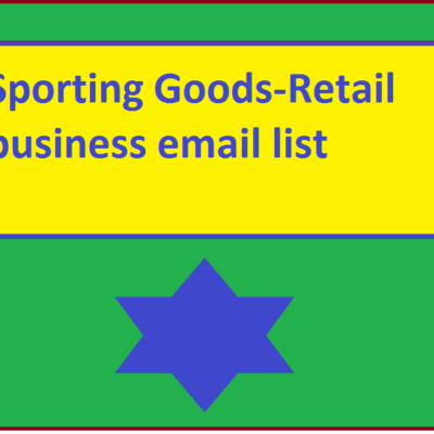 Sporting Goods-Retail business email list