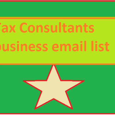 Tax Consultants business email list