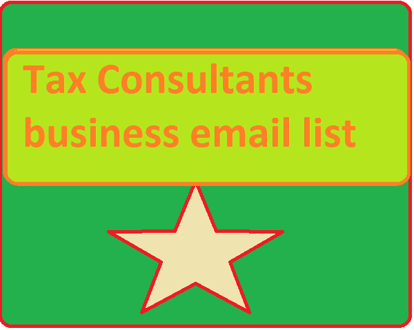 Tax Consultants business email list