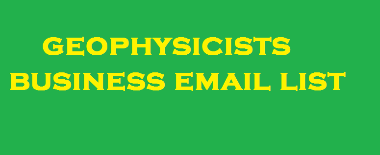 geophysicists business email list