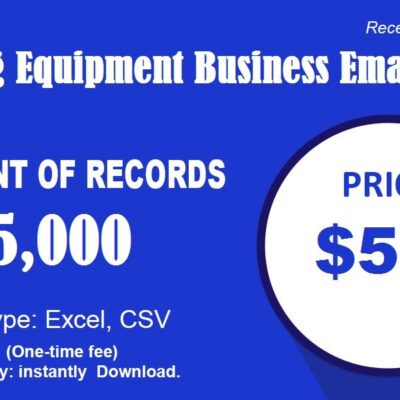 Leasing Equipment Business Email List