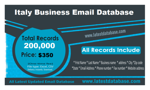 Italy Business Email Database