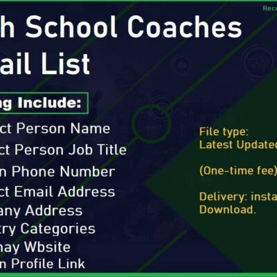 High School Coaches Email List