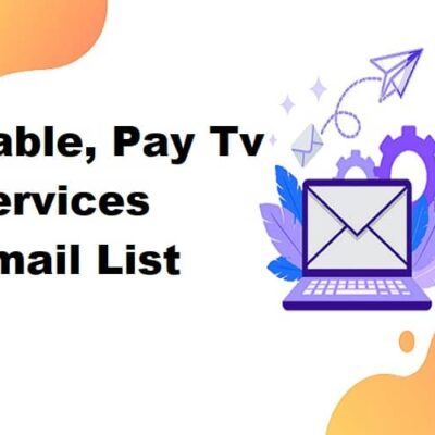 Cable, Pay Tv Services Email List