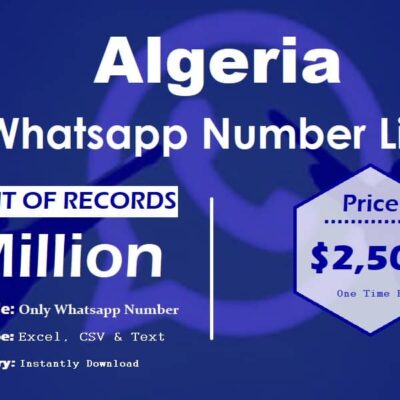 Algeria whatsapp number data