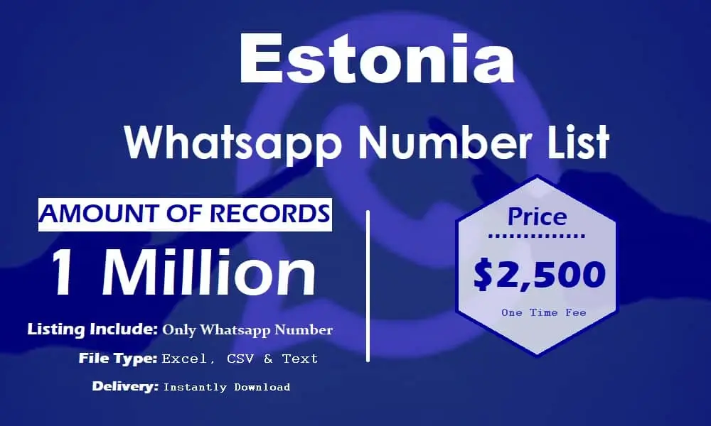 Estonia WhatsApp Number Data