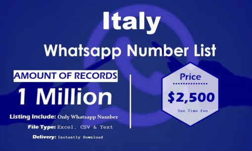 Italy whatsapp number data