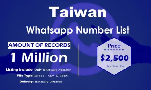 Taiwan whatsapp number data