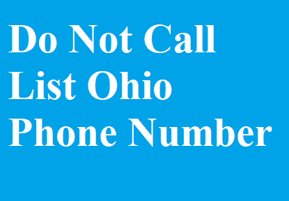 Do Not Call List Ohio Phone Number