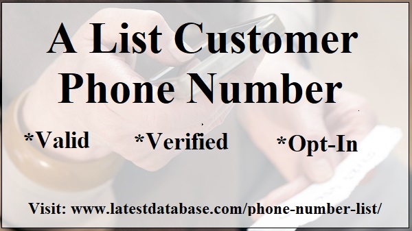 A List Customer Phone Number 