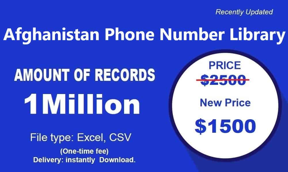 Afghanistan phone number library