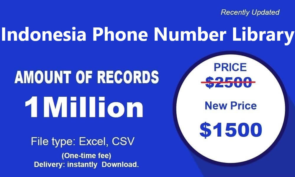 Indonesia phone number library