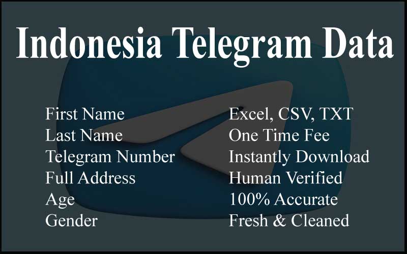 Indonesia telegram data