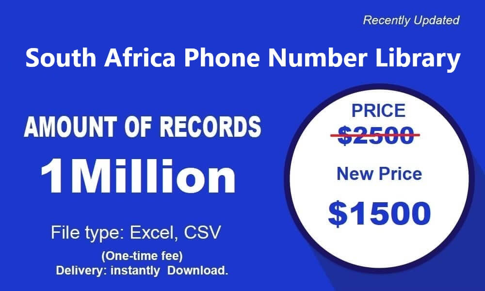 South Africa phone number library