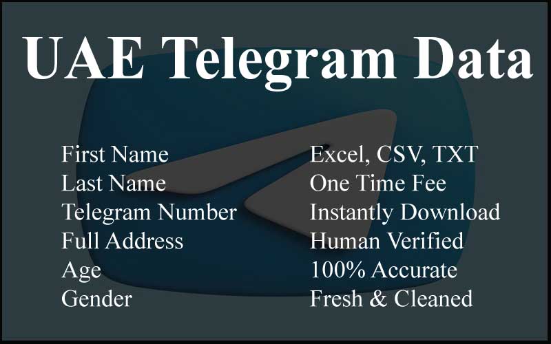 UAE telegram data