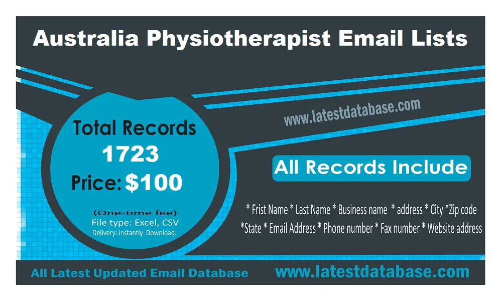 Australia Physiotherapist Email Lists