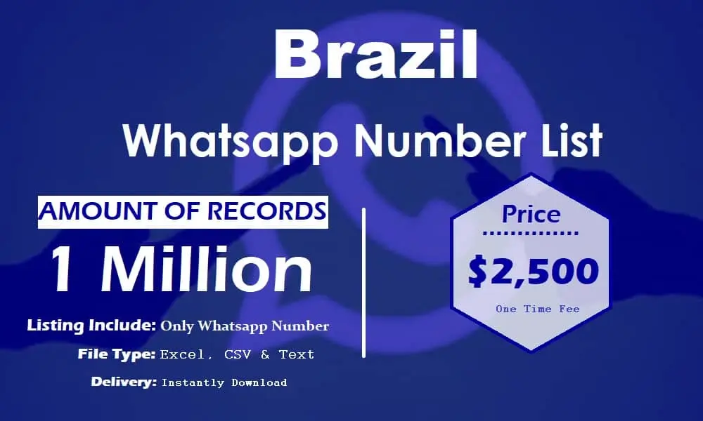 Brazil whatsapp number list