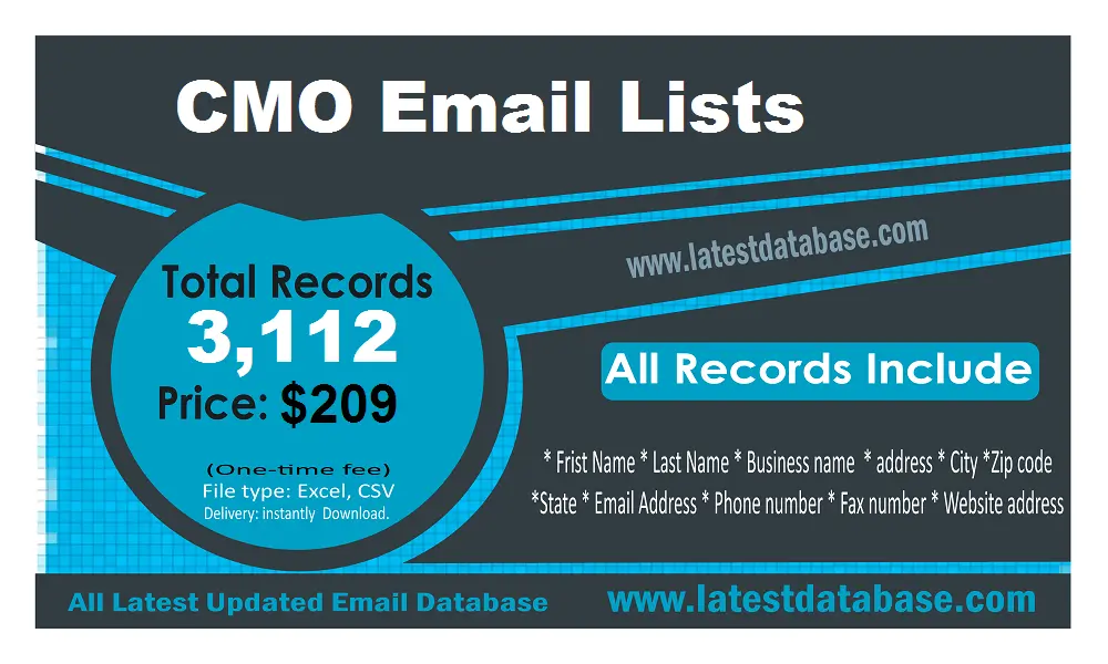 CMO email lists