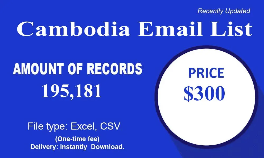 Cambodia Email List