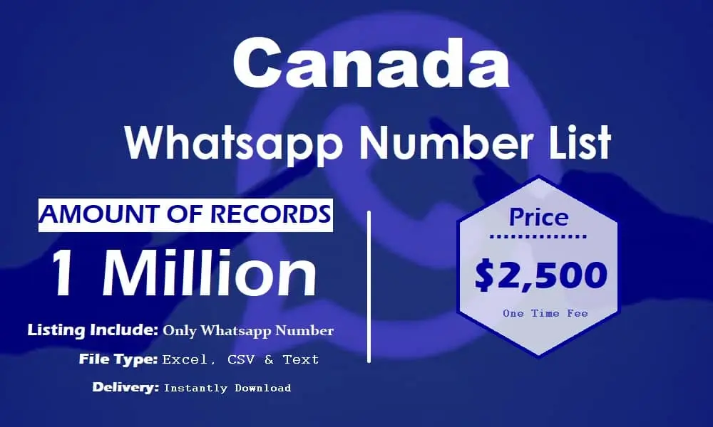 Canada whatsapp number list