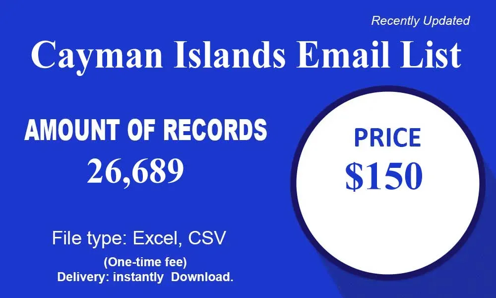 Cayman Islands Email List