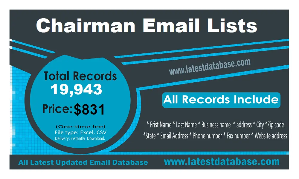 Chairman email list