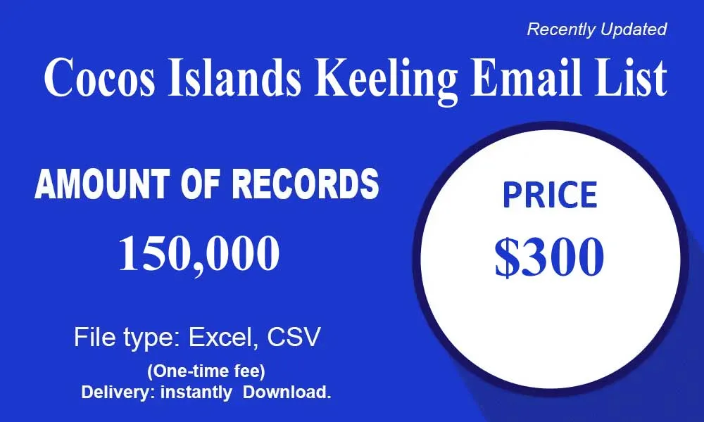 Cocos Islands Keeling Email List