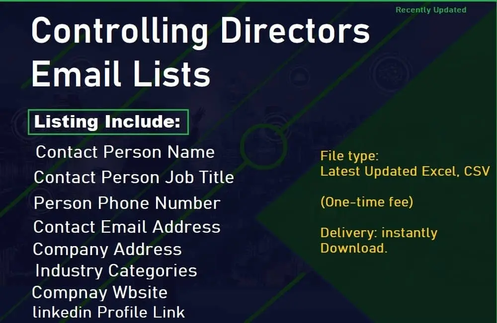 Controlling Directors Email List