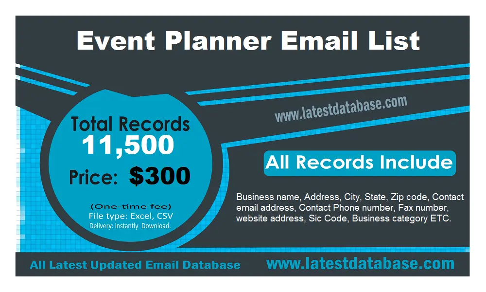 Event Planner Email List